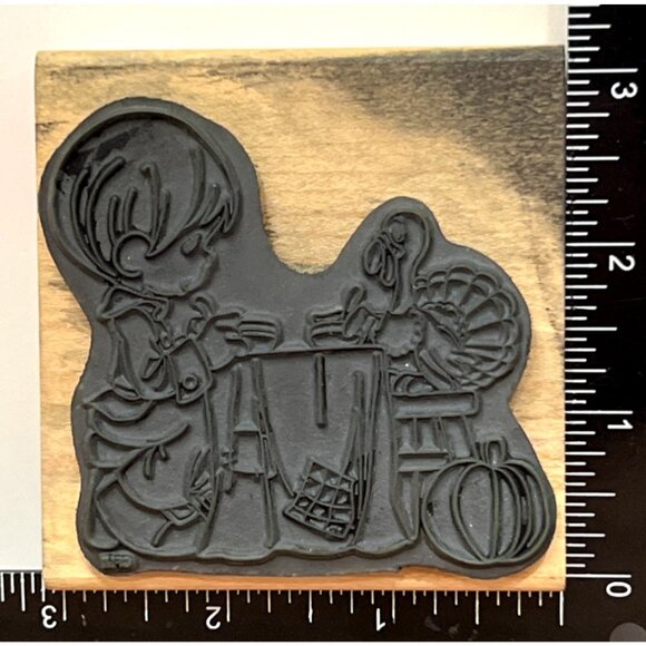 UQ015 Thank The Lord For Everything Rubber Stamp Precious Moments Stampendous! - Picture 2 of 5